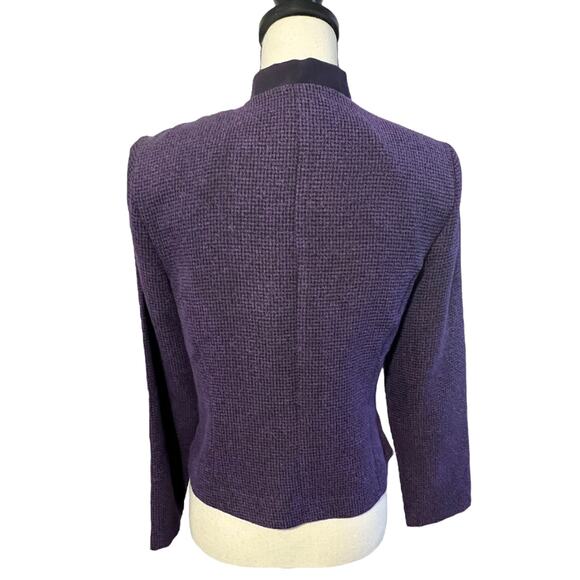 Vintage Miss Dorby Women's Blazer Suit Jacket Purple 6 Button Size 8P - Picture 4 of 6